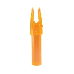 Carbon Express Arrow Nocks Launchpad Precision Nock .244 12 Pack Clear Orange 50265