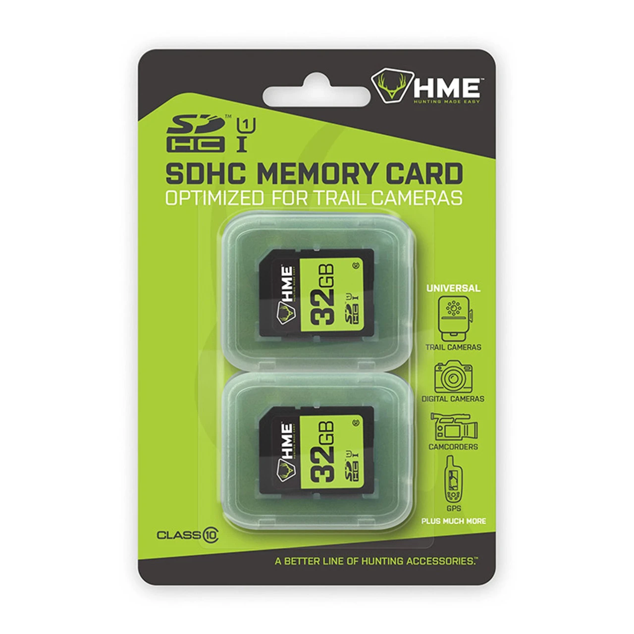 32GB 2-Pack SD Cards By HME Products