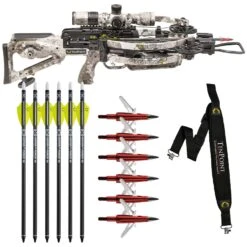 TenPoint Crossbow Flatline 460 ACUslide Veil Alpine CB23008-6889 *(w/FREE 6pk Broadheads, EVO-X Bolts & Sling)