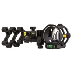 Trophy Ridge Sight Peak 5-Pin Bow Sight With Light .019 Pin Left Hand Black AS315L
