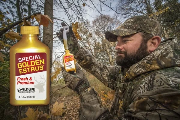 Wildlife Research Center Special Golden Estrus Doe Urine 8oz Bottle The Gold Standard 84058 - Image 2